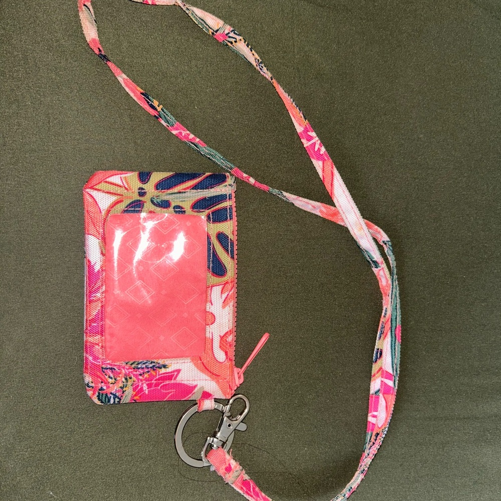 Vera Bradley Pink and Floral ID Holder
